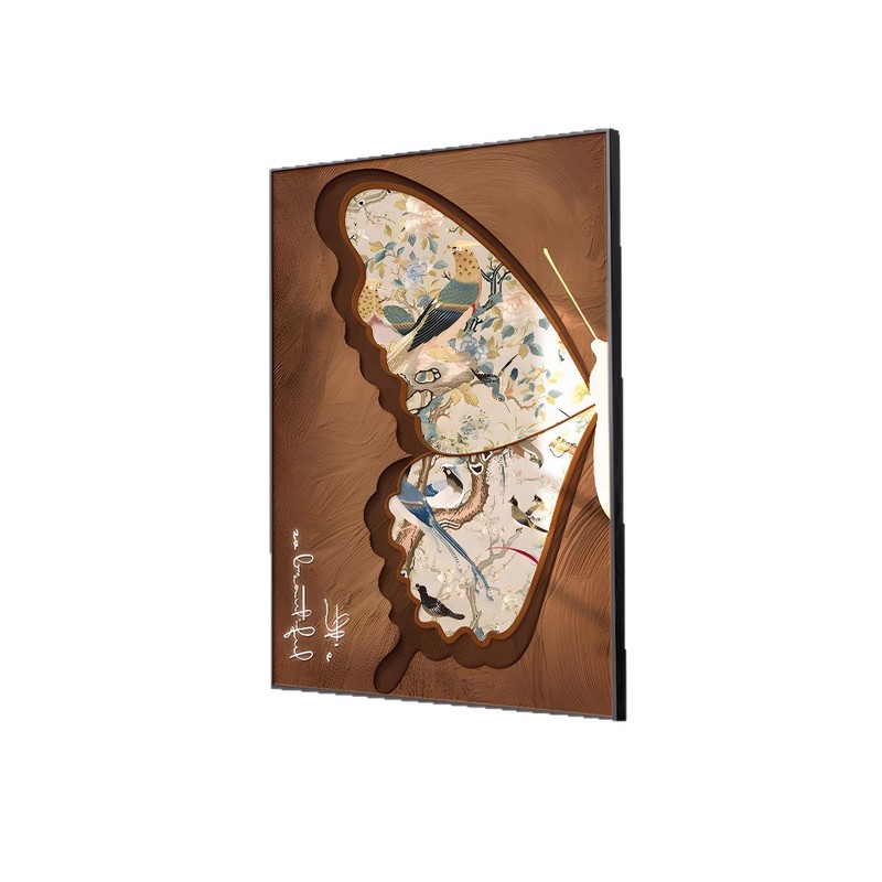 中古风蝴蝶客厅沙发背景墙装饰画复古艺术落地画高档玄关走廊挂画|undefined