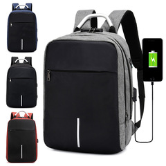 Charging Dual-Shoulder Bag 2023 New Model Business Casual Large Capacity Laptop Backpack Korean Style Multifunctional Student Backpack