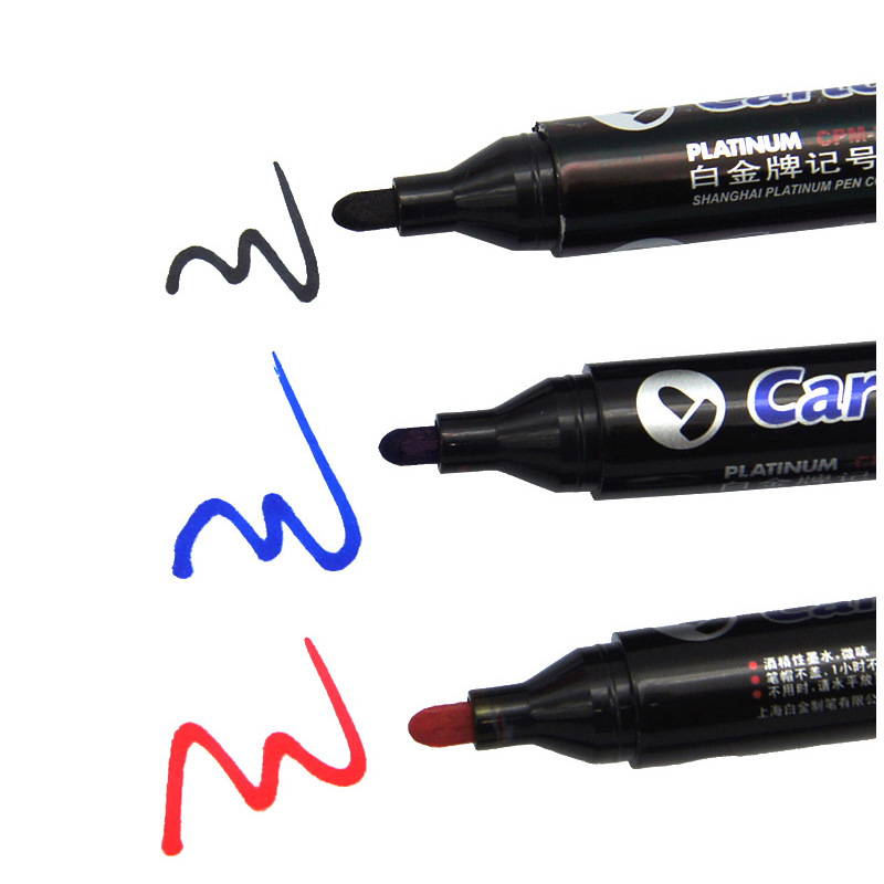 Platino aceitoso rotulador CPM-200 rotulador de cabeza única cabeza redonda caja de logística express rotulador de cabeza rotulador