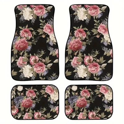 Stain-Resistant and Wear-Resistant Universal Floor Mats | Avtomobil döşəmə paspasları - new-car-floor-mats-71-3344cm-two-piece-set