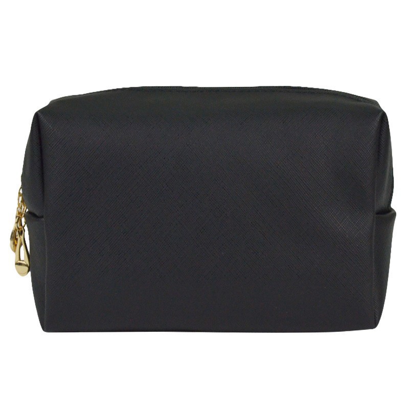 Bolsa de almacenamiento negro cuero pu caballo loco estriado impermeable a prueba de suciedad bolsa de maquillaje bolsa de lavado bolsa de viaje de negocios para hombres bolsa de negocios image 16