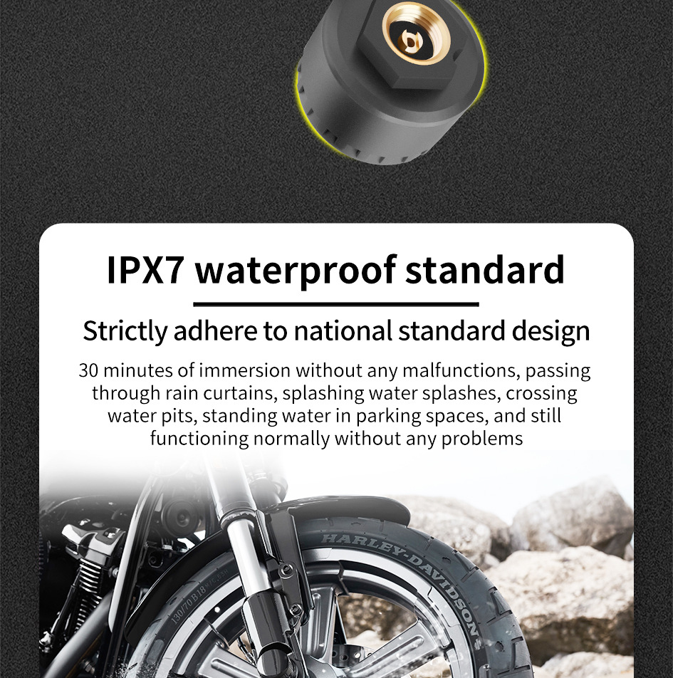 Mt20 Cross-Border Motorcycle Tire Pressure Monitor Electric Motorcycle Detector External Wireless Tire Pressure Detection System