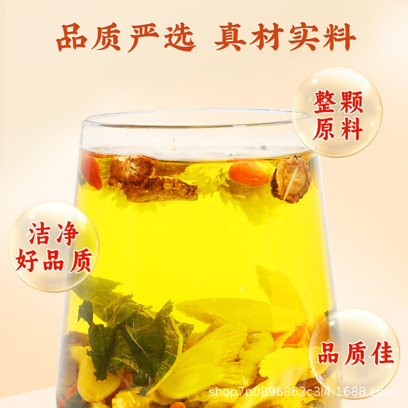 北京銅仁堂四川アメリカ人参、レンゲ、菊、クコ茶 120g (12g*10)/箱|undefined