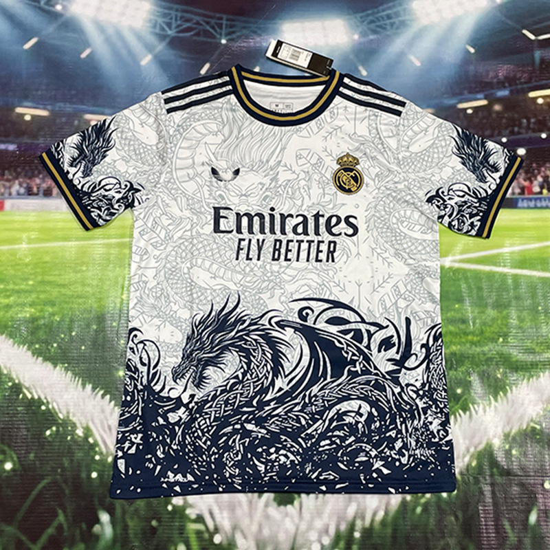 Nuevo Real Madrid Real Madrid Camiseta de fútbol local y visitante Camiseta Edición para fanáticos Edición especial personalizada Venta al por mayor transfronteriza