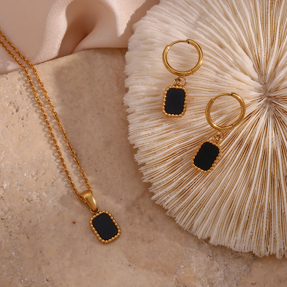 Womenu0027S Lady Geometric Stainless Steel Jewelry Set Geometry Plating Metal Arylic Stainless Steel