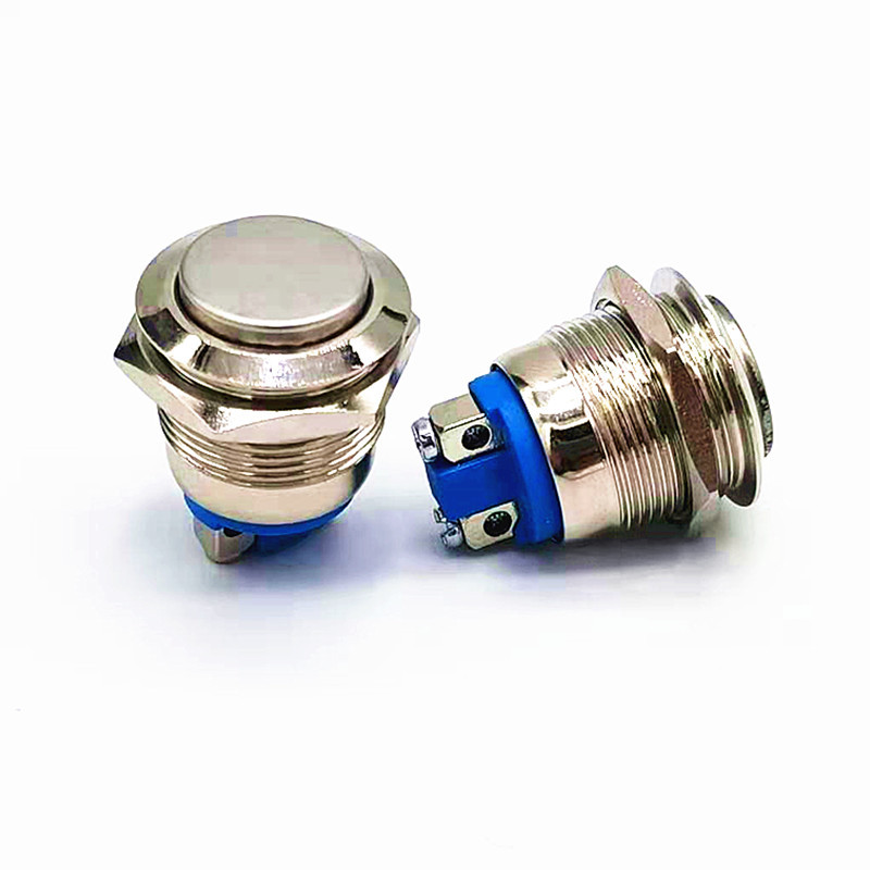 工厂直销大金属按钮开关可带灯工业按钮按键按钮一体多用金属开关