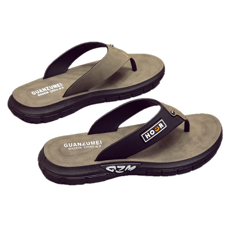 Men's Stylish Beach Flip-flops Non-slip Durable Summer Sandals_voghion.com
