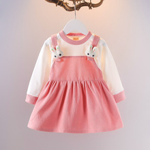 实力工厂新款女童连衣裙秋季女宝宝6个月长袖洋气公主裙1婴儿
