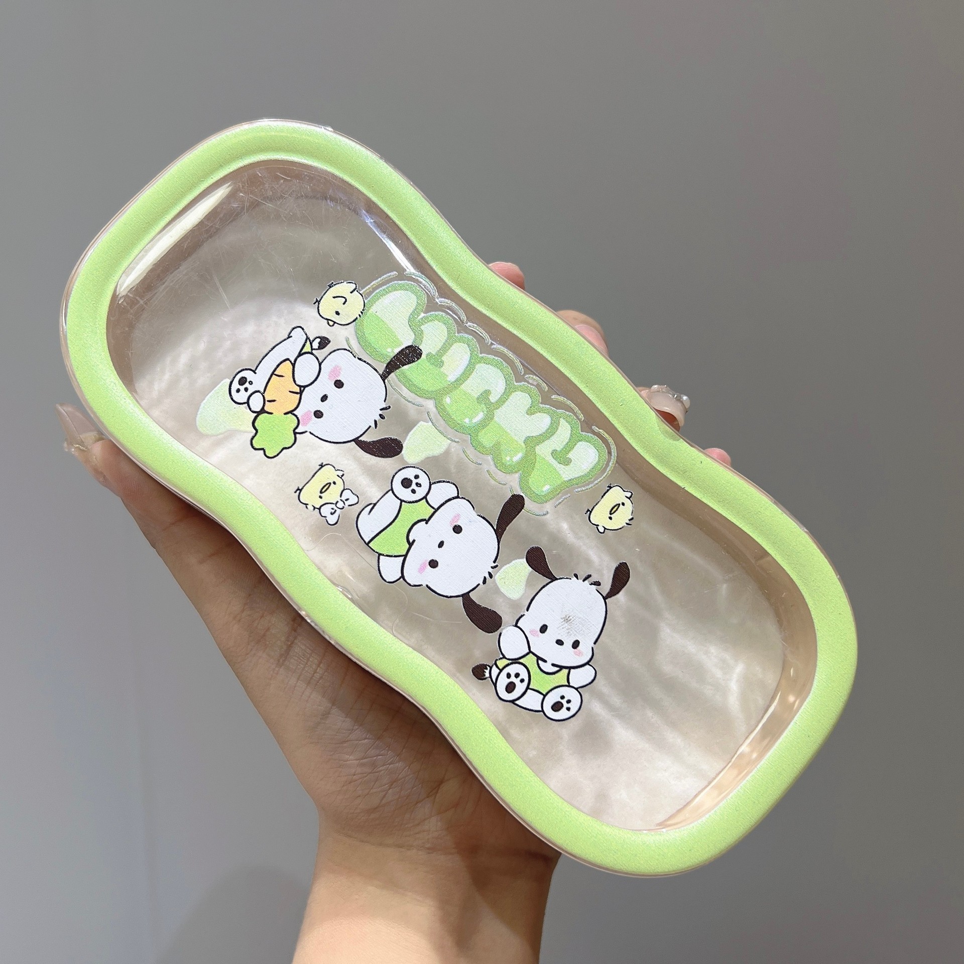 Caja de gafas transparentes de borde de la nube, alta sensación de almacenamiento portátil, niños, niños, niños, estudiantes, lindos, caja de gafas al por mayor