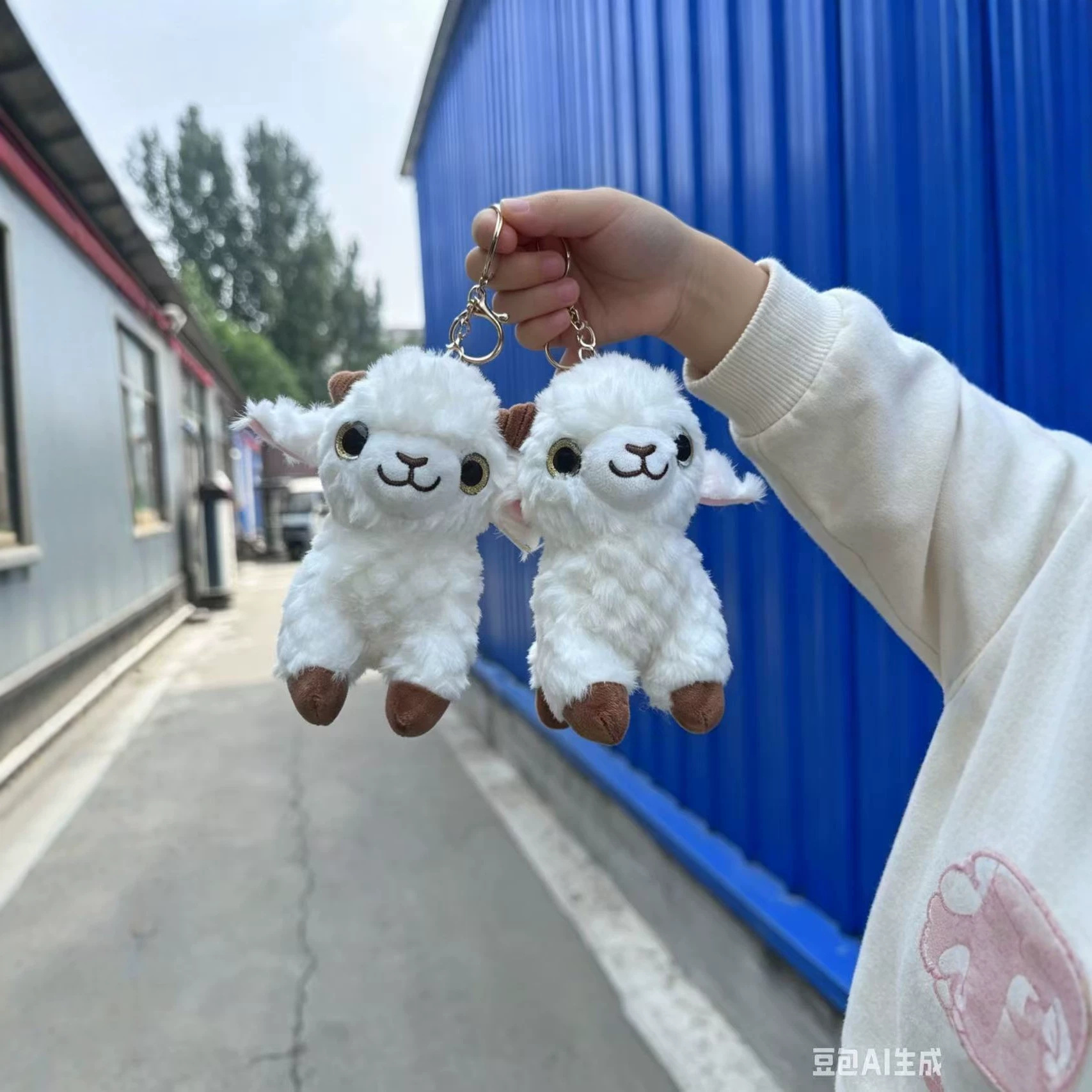 Xinjiang Souvenir Kashi Little Sheep Plush Toy Keychain Pendant Stuffed Toy Bag Decoration Doll