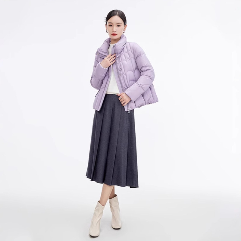 New Multi-Color Stand-Collar Short down Jacket for Women, Fashionable and Warm, with a New Chinese-Style Design and Thick Coat