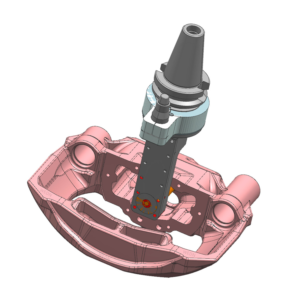 制动卡钳角度头卡钳侧铣头阀体角度头泵体角度头加工中心角度头
