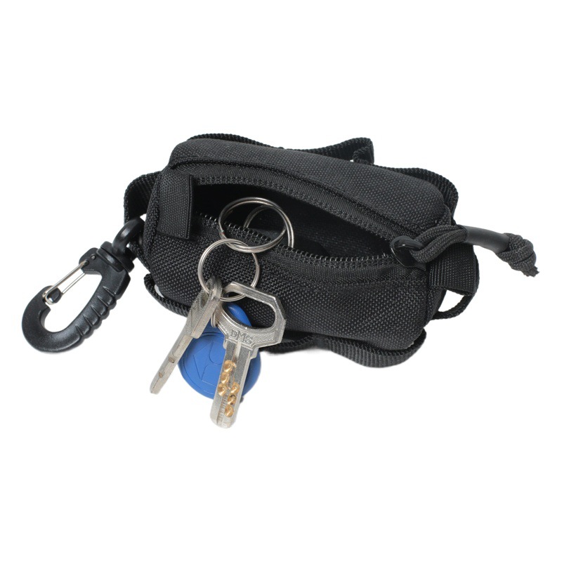 Waist small hanging bag durable coin purse key bag hanging buckle car key small bag outdoor mountaineering carry-on bag