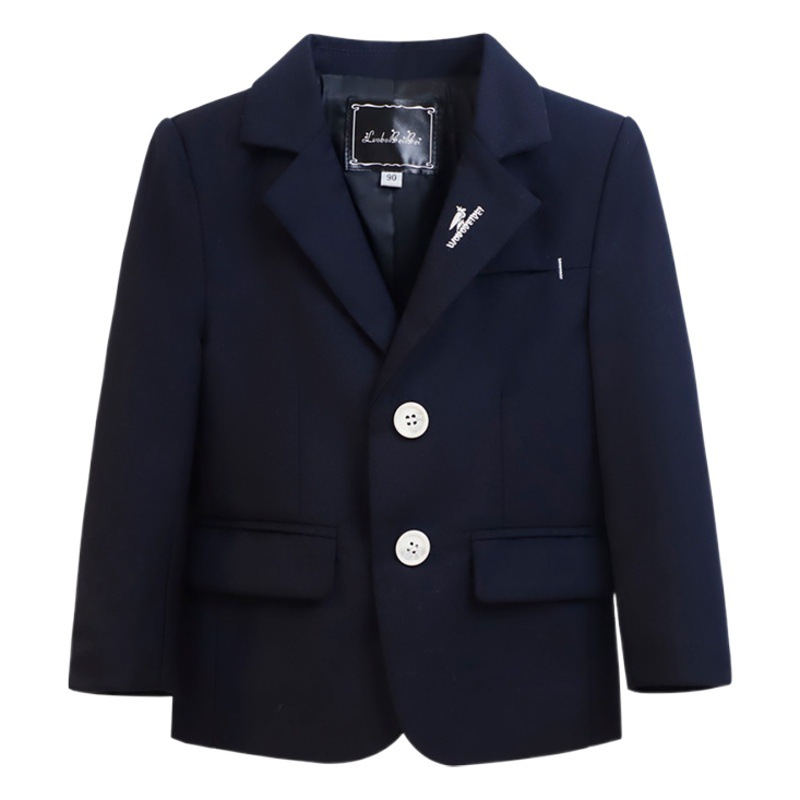 2023 autumn and winter New boys' small suit handsome children's single suit jacket Korean style solid color boys' dress wholesale