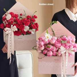 2.14情人节新款浪漫来信巨型信封鲜花插花礼品制作超大号信封礼盒