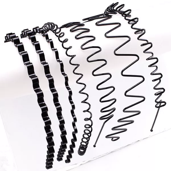 Cross-Border Black Invisible Hairband with Large Waves for Men, High-End Luxury Korean Hair Accessories for Women