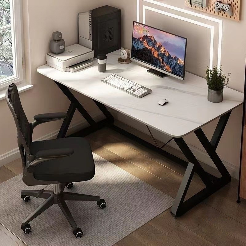 Slate desktop gaming table, desk, office desk, modern minimalist children's study table, rectangular, for home use, rental, small apartment Slate desktop gaming table, desk, office desk, modern minimalist children's study table, rectangular, for home use, rental, small apartment