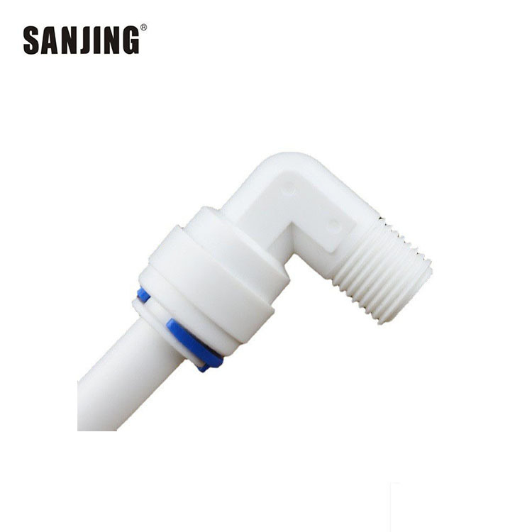 Comercio al por mayor 2 puntos dientes a su vez tres puntos rápido codo conjunta conector purificador de agua RO conector de la máquina de agua pura 4064
