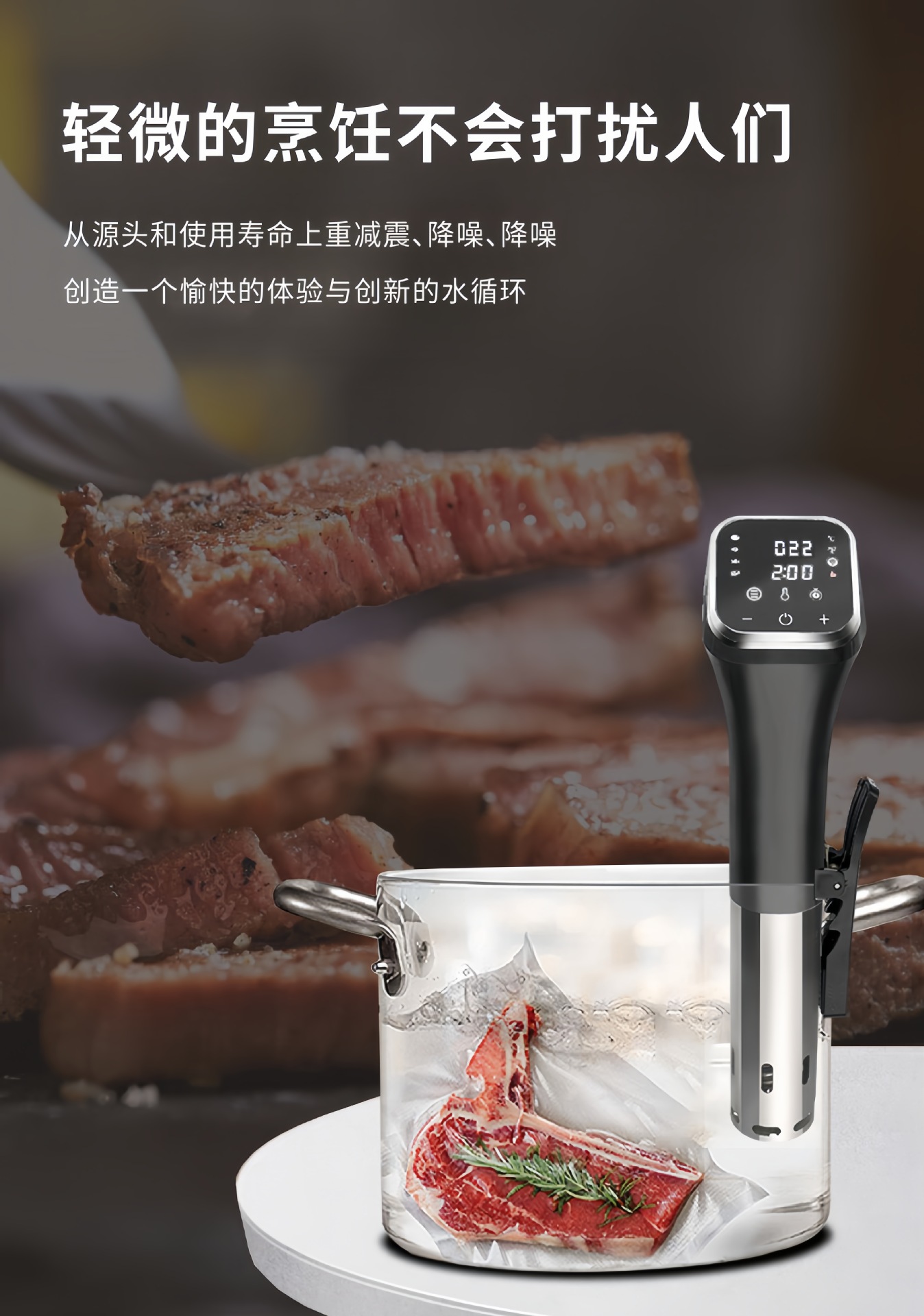 低温慢煮机家用商用慢煮棒解冻器真空Sous Vide Cooker牛排料理机-阿里巴巴
