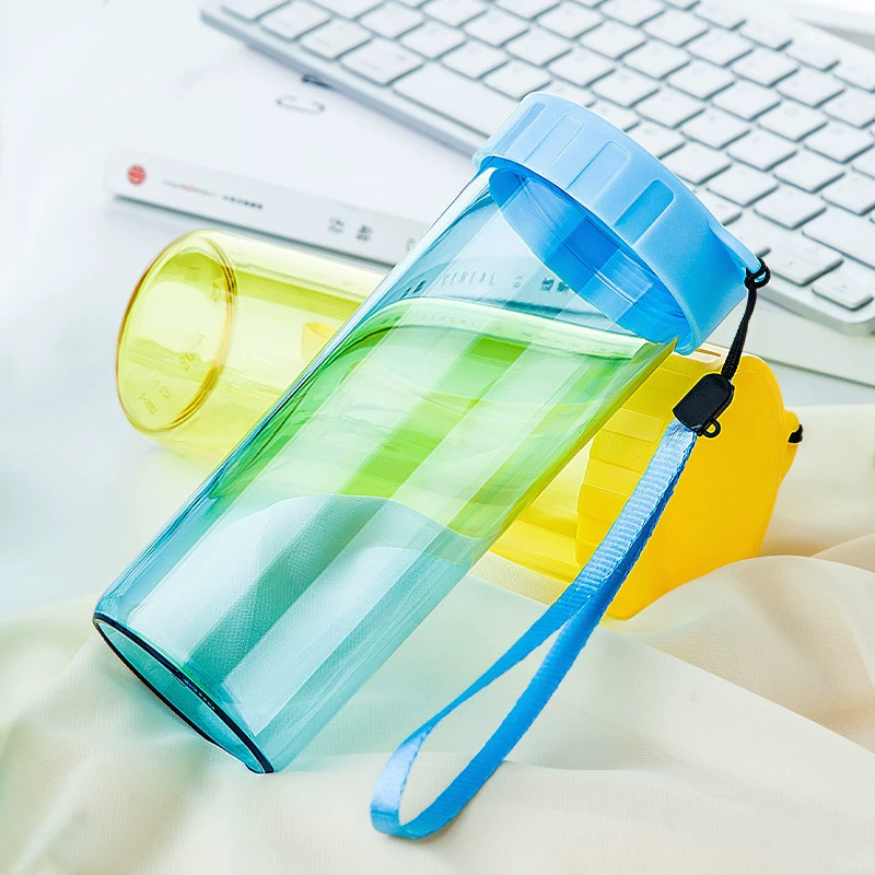 Подходящая для Tupperware 500 мл спортивная чашка для чая, герметичный дизайн, с ручкой-шнуром для переноски, для мужчин и женщин, американский стиль