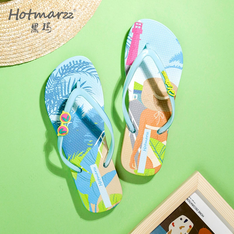 Hotmarzz черный мадам противоскользящие шлепанцы новые ножки на пляже обувь носить тапочки для отдыха