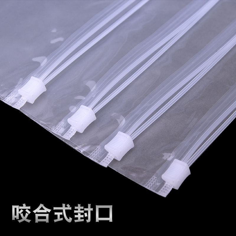 transparent Scrub clothing Zipper bag Plastic Packaging bag Storage bag Self sealing bag Storage Large