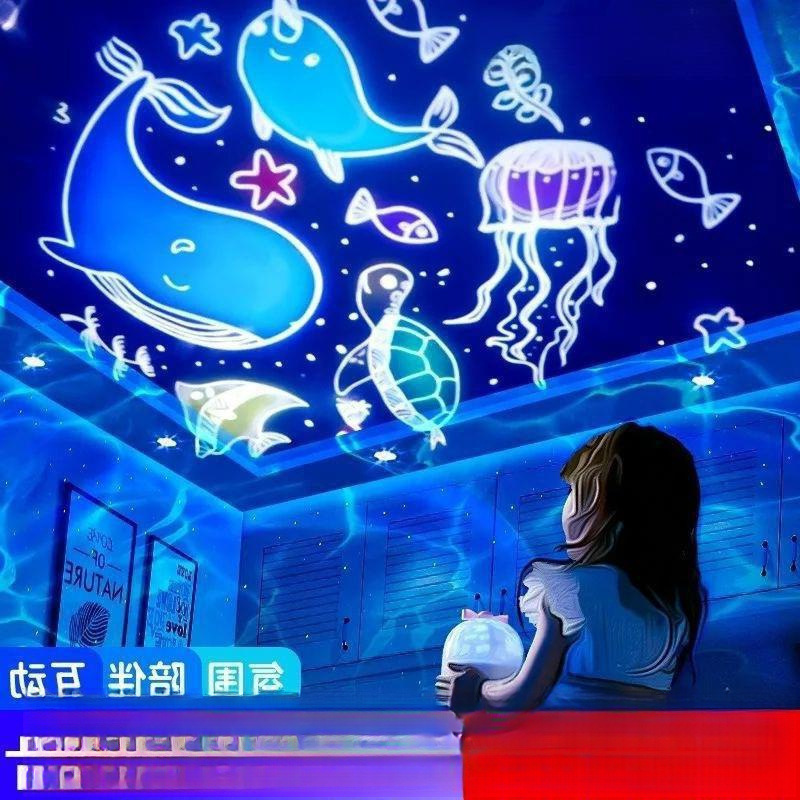 Proyector luz nocturna wan fuego cielo estrellado Douyin ambiente luz romántica corazón corazón cumpleaños novia escuela envío gratis