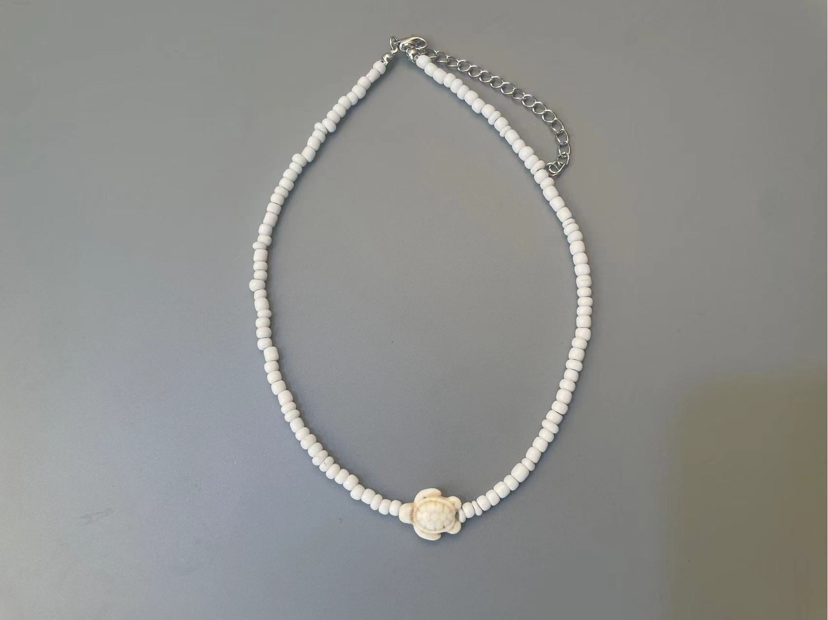 13g Weight Necklace Classification Seed Bead Chain Material 1 Piece Quantity Holiday, Daily Occasion Seed Bead Material Tortoise, Starfish Pattern Women's Gender Marine Style, Simple Style Style Marine Style Simple Style Tortoise Starfish Seed Bead Wholesale Necklace 2