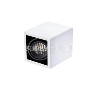 Open-mounted spotlight MR16GU10 module open-mounted square downlight housing single-head double-head square open-mounted spotlight kit