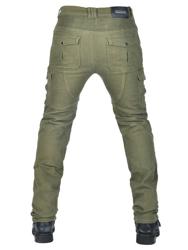VOLERO pantalones vaqueros de la motocicleta de los hombres de invierno de lana forrada pantalones de ciclismo multi-Bolsa de la motocicleta monos de silicona alargada