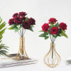 Simulation 7 rose Valentine's Day decorate rose Home Furnishing a living room Wedding celebration Supplies Decoration Artificial flower