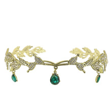 韩式眉心坠结婚头饰新娘饰品合金水钻发箍皇冠公主发饰婚纱配饰