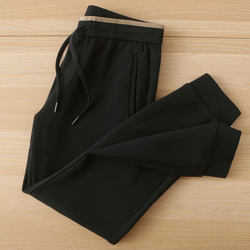 新款海撤柜运动休闲裤男秋冬季弹力抽绳百搭字母刺绣卫裤男3U257