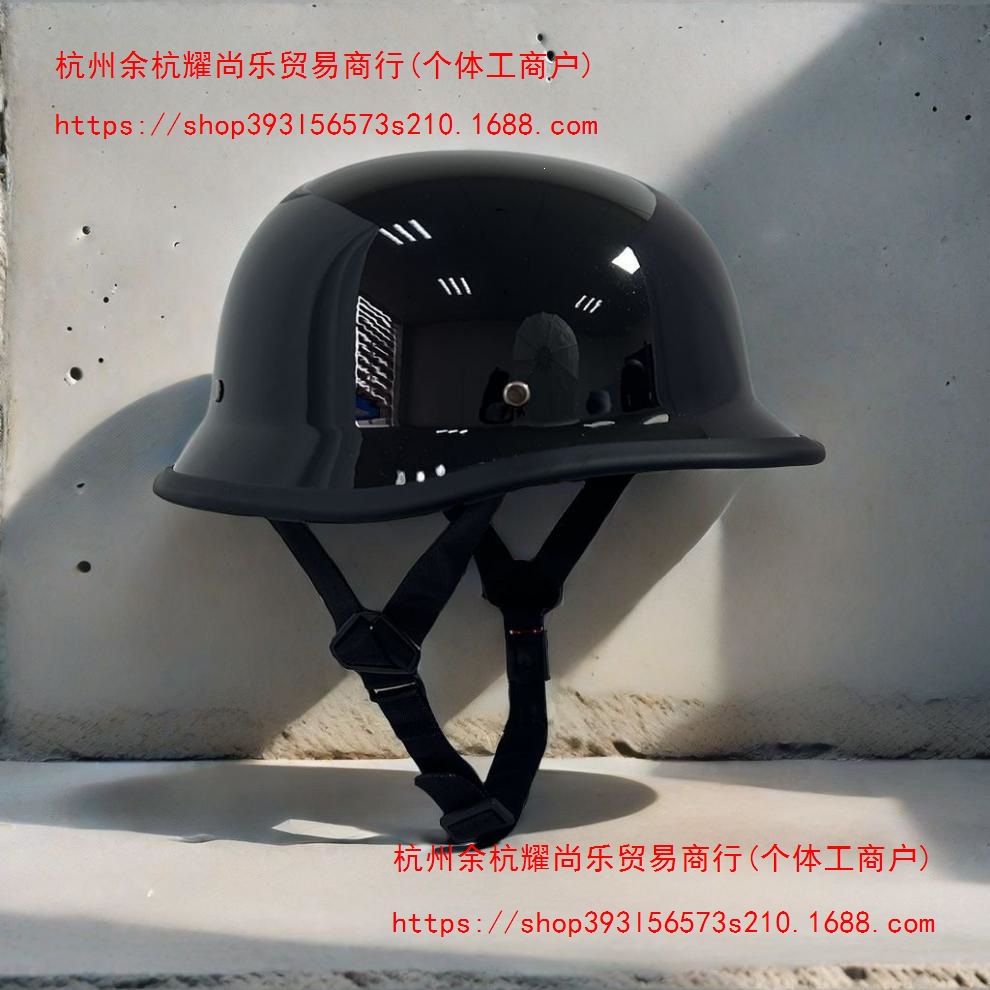 Cruise helmet, 3C certified helmet, motorcycle helmet, cap-style helmet, motorcycle steel helmet, Red half helmet, retro soldier helmet