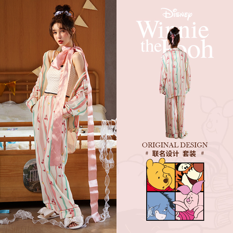 [Beneficios de liquidación] Runma Pijamas Primavera y otoño Mujeres de manga corta Verano Algodón Coral Velvet Hombres Manga larga Seda Pareja Invierno