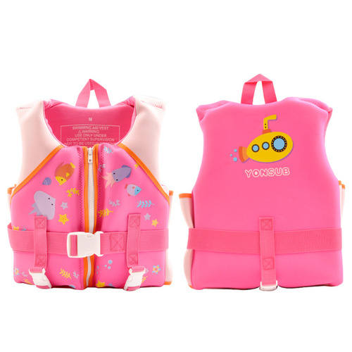 Yonsub professional children's life jacket printed vest men's and women's vest baby swimming sleeveless vest type buoyancy jacket