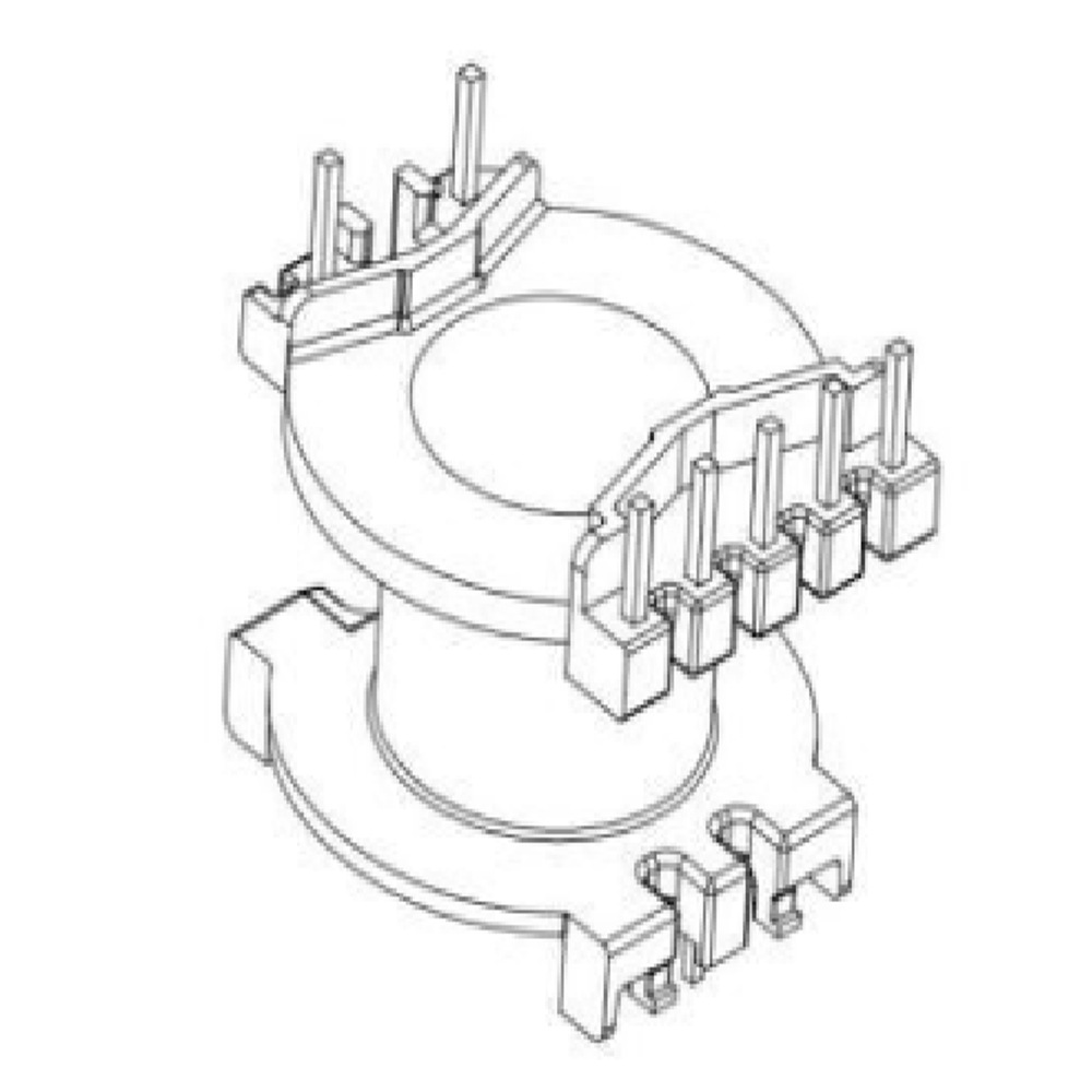 PQ23  YTD-2306变压器骨架立式5+2 槽宽6.5