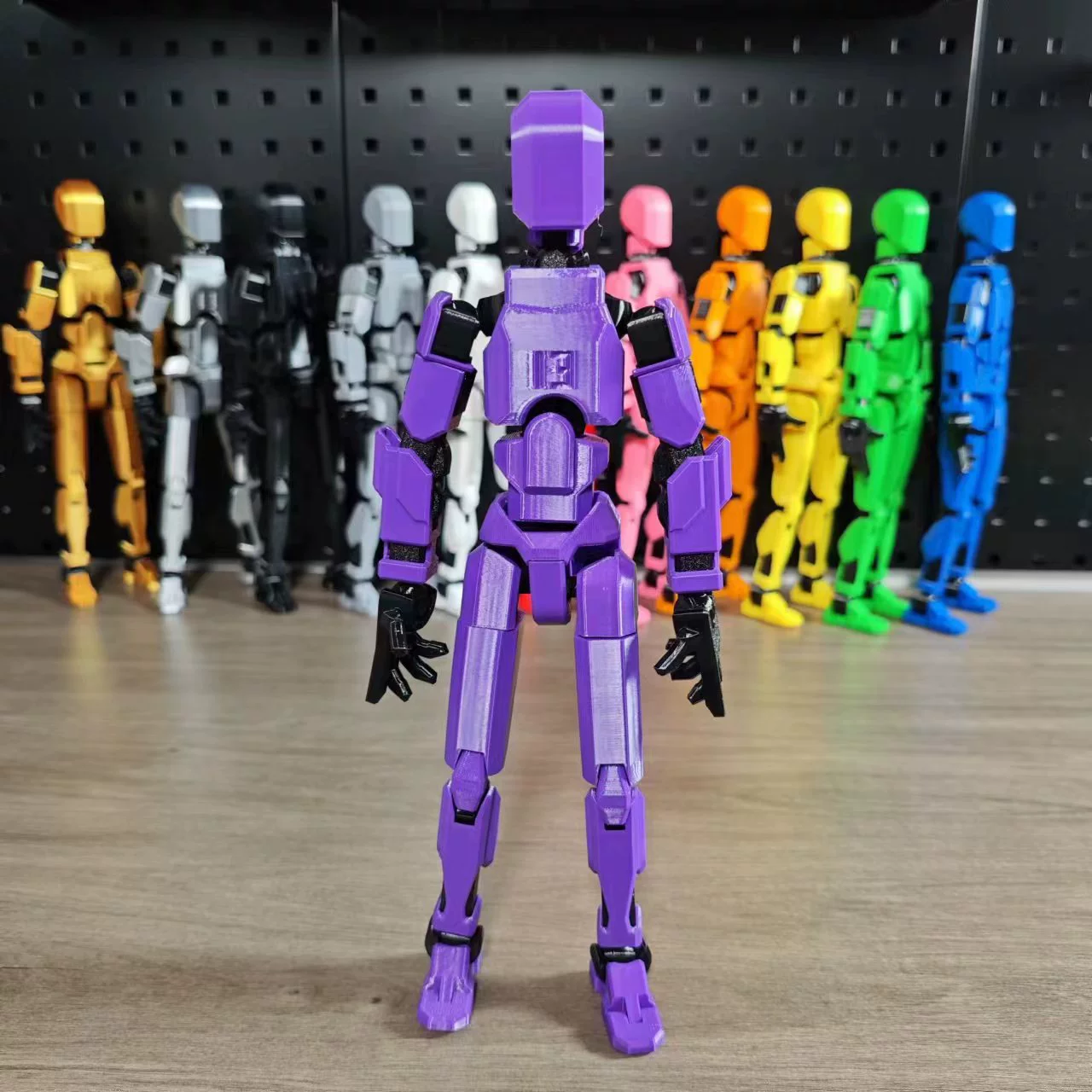 Articulated mini figure, ABS multi‑joint robot, 4 weapons & 3 gestures, assembled or kit