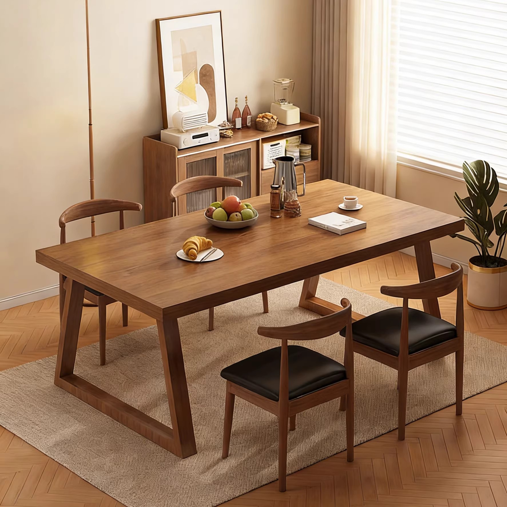 Mesa de escritorio mesa de comedor de madera maciza sala de estar mesa de comedor casera mesa de oficina estilo medieval mesa de tablero larga mesa de computadora