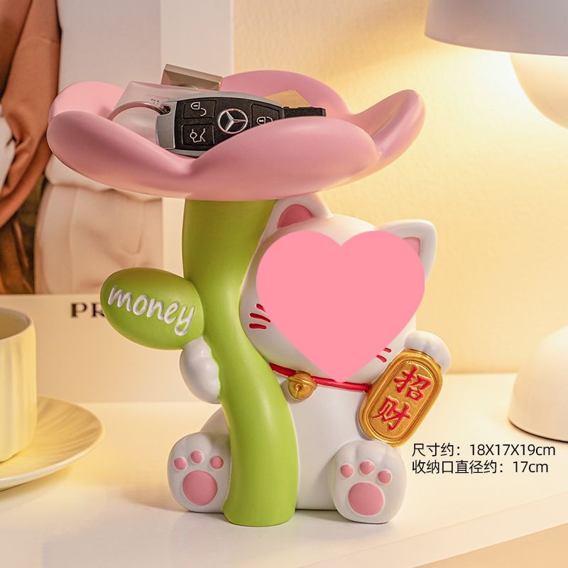 부를 불러일으키는 꽃다발을 들고 있는 고양이 [핫셀링 모델]