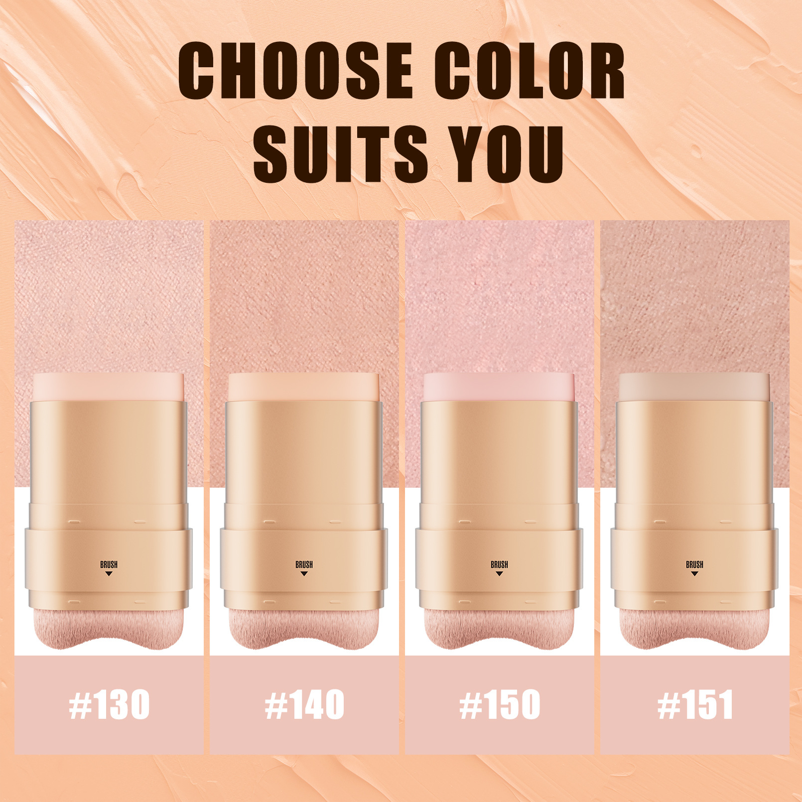 HelloKiss Eraser Concealer Stick – wasser- und schweißfest, deckt Aknenarben, Hautunreinheiten und Tattoos ab, doppelseitiger Concealer_voghion.com