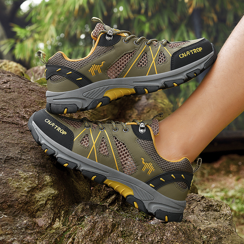 Zapatos de senderismo al aire libre zapatos de suela suave antideslizantes resistentes al desgaste, zapatos de senderismo de viaje, zapatos funcionales esenciales para viajar, zapatos casuales para hombres