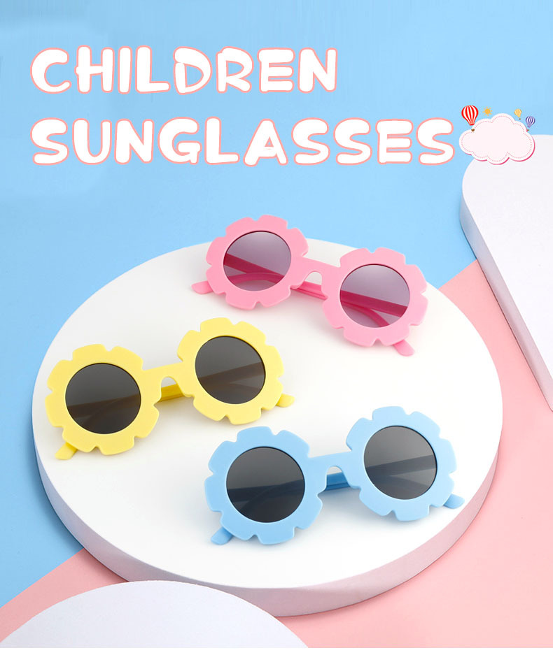 50g Weight Full Frame Glasses Structure Sunglasses Classification PC, UV400 Protection Lens Material Special-Shaped Mirror Glasses Style Cartoon Style Solid Color PC UV400 Protection Special-Shaped Mirror Full Frame Kids Sunglasses