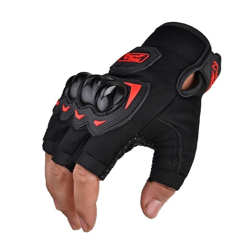 Guantes de motocicleta impermeables a prueba de caídas de invierno equipamiento de motocicleta locomotora hombre protector de montar medio dedo delgado pantalla táctil