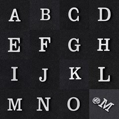 領扣胸針logo銀色字母名字diy金屬ABC西裝別針鐵鏤空外貿跨境