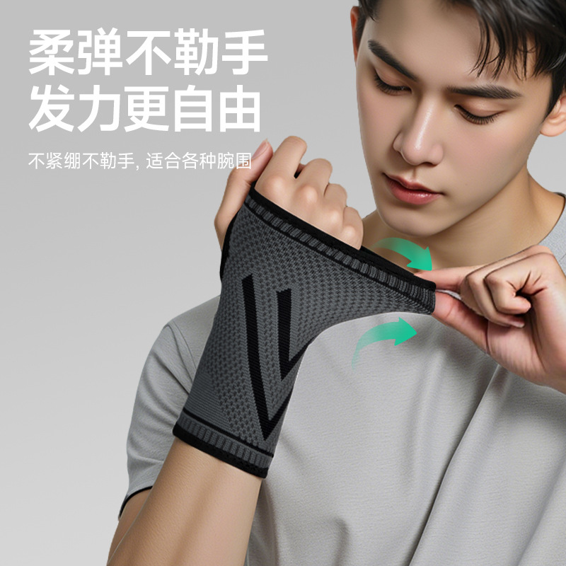 Guantes de fitness con soporte para muñeca, protección contra esguinces de muñeca para flexiones, bádminton, deportes profesionales, venta directa de fabricante, protector de palma elástico