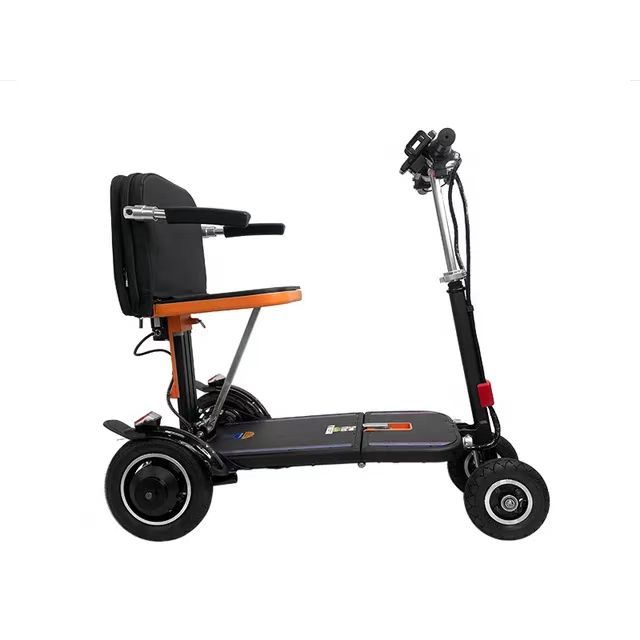 Cross-Border Best-Selling Folding Electric Mobility Scooter for the Elderly, Three-Wheeled and Four-Wheeled Electric Scooter for the Disabled, Hot-Selling Cross-Border
