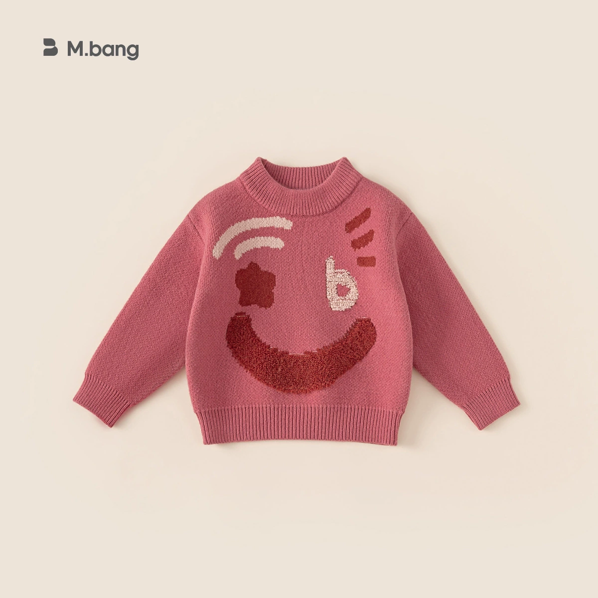 Children's knitted sweater, boys, autumn demi-season, wool blend long-sleeve, sizes for heights 80–150 cm