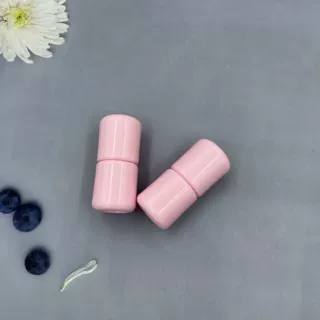 化妆品外壳圆柱形内收R角4克腮红棒紫草膏管包材