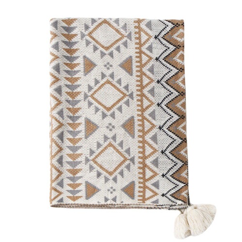 Bohemian style sofa throw blanket Bohemian acrylic nap blanket winter decorative small blanket bedside blanket